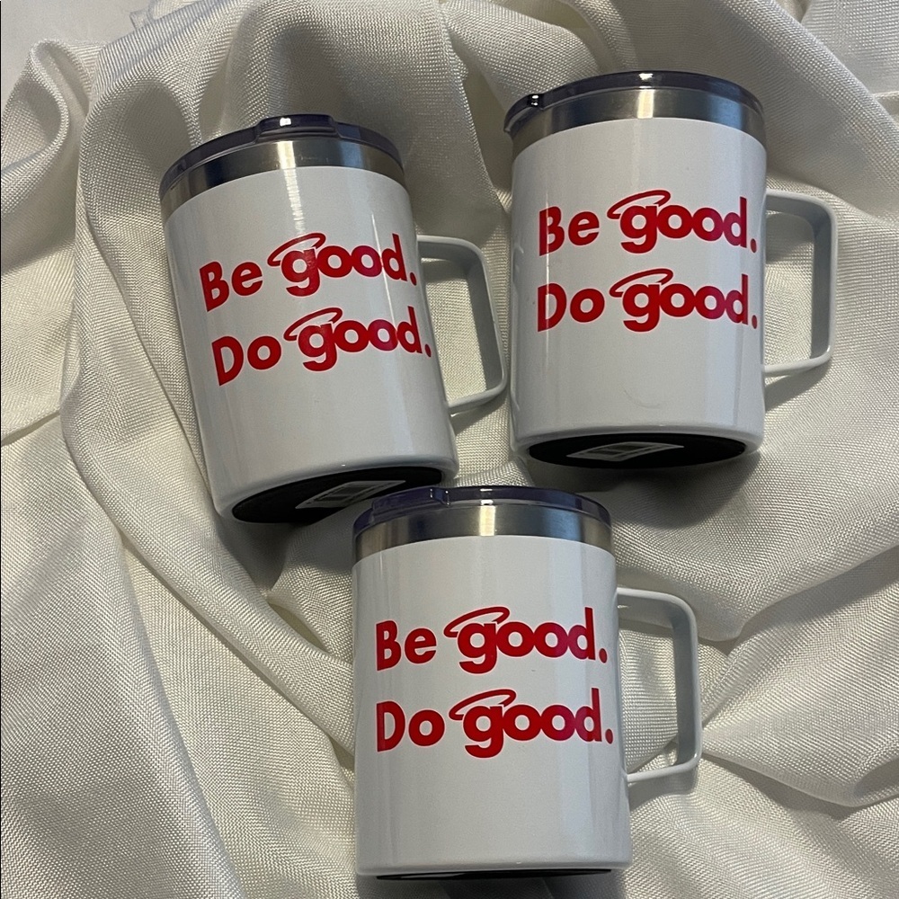 White Mugs with Red Text GOOD SAMS - YOU GET ALL 3